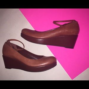 BCBGIRLS two tone Mary Jane wedge